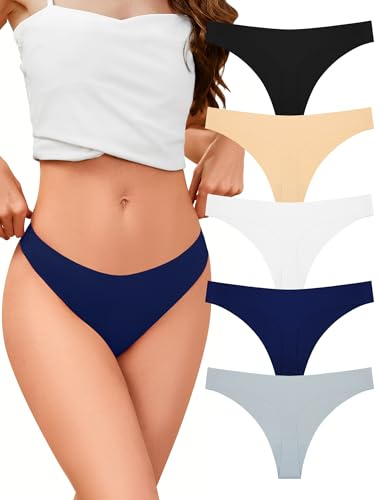 Voenxe Sömlös Stringtrosor Dam,Trosor String Flerpack,Seamless Thong Women