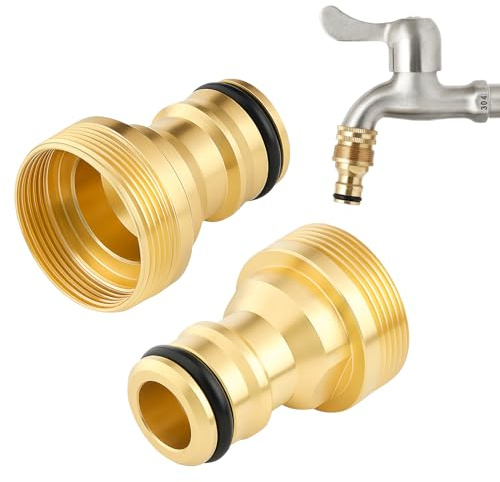 Adaptateur Robinet Tuyau Arrosage, 2 Pièces Adaptateur Robinet Tuyau Arrosage 22-24mm pour Installation Facile Sur Éviers et Robinets