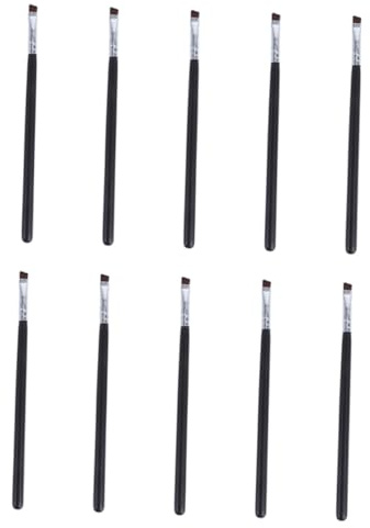 VALICLUD 10pièces Pinceau Sourcils Biseauté Mini-pinceau Maquillage Cosmétique Yeux Pinceau Paupières Fond de Teint pour Fard à Paupières
