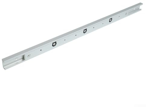 Eawfgtuw Aluminium Alloy Miter Track and Miter Bar Slider Set for Table Saw Woodworking, T-Track Slot Guide Rail Kit for DIY Workbench and Precision Cutting(600mm T Track + 450mm Miter bar)