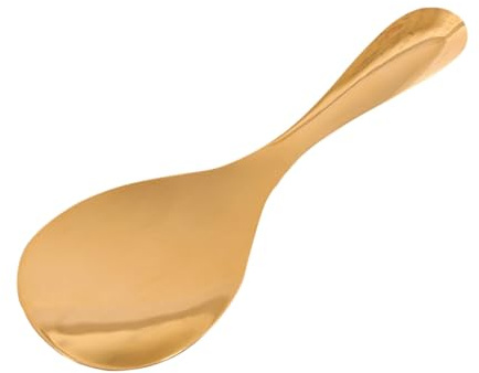 Cuchara de Arroz de Latón Dorado Reutilizable para Servir en Cocina