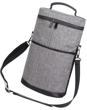 KACCDE Sac de rangement pour bouteilles de vin avec capacité supplémentaire pour les boissons, la plage, durable, facile à nettoyer