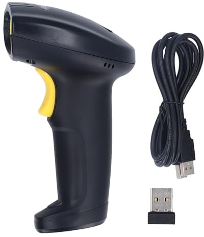 Trådlös streckkodsläsare 2.4G USB 1D 2D handhållen enhet streckkodsläsare för leverans av snabbköp Lagerhantering ABS Material 640x480 Upplösning
