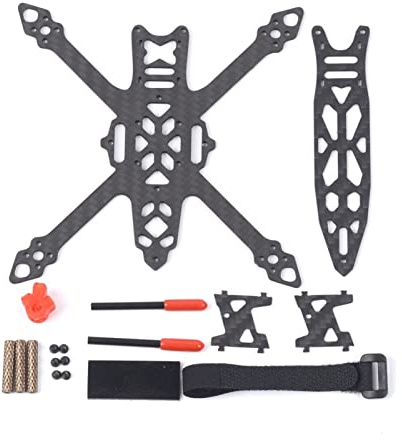 Qklyxr Kit de marco carreras FPV 128 mm y 2,5 pulgadas, piezas repuesto for dron cuadricóptero Kit de actualización para drones de carreras FPV
