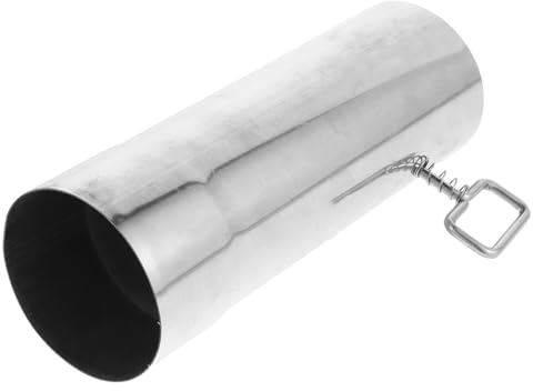 NUOBESTY Tubo de Chimenea Resistente al Calor con Válvula Ajustable de Acero Inoxidable para Reducir Consumo de Combustible en Instalaciones Industriales y Cabañas