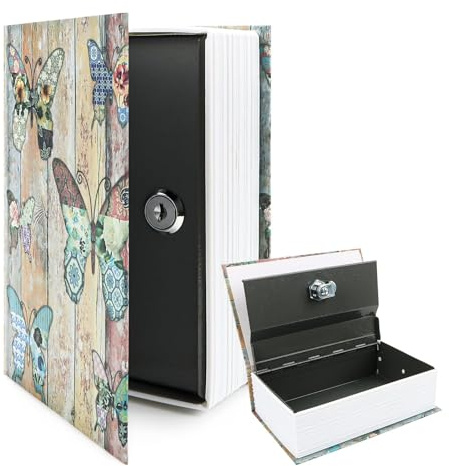 Buchtresor Geldkassette Mit Zahlenschloss, Versteckter Safex Geldkassette Buchbox Feuerfester Tasche Buch Versteck Für Schlüssel Dokumente, Bargeld, Schmuck