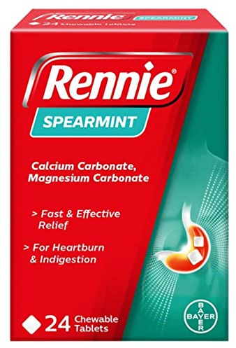 RENNIE Spearmint - Pack of 24 Tablets