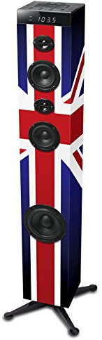 Muse M-1280 BTK 80W Azul, Rojo, Color blanco altavoz - Altavoces (1.0 canales, Inalámbrico y alámbrico, Bluetooth/USB/RCA/3.5mm, 80 W, Azul, Rojo, Blanco)