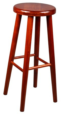 Stück Holz Buche hell heller Holzhocker Barstuhl 60 cm (Kirsche)