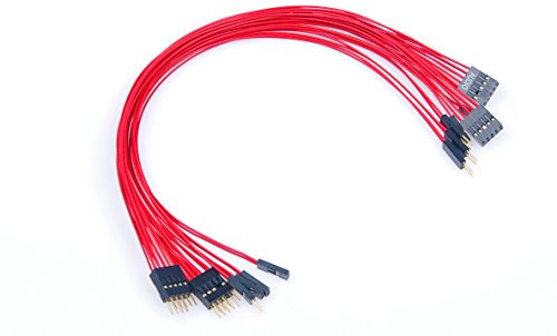 LM YN Motherboard Extension Cable Set Silver Plating Cord Gold-Plated Plug Six Kinds POWE LED HDD LED Power SW Reset SW HD Audio Front USB Extension Cable Length 11 inches Compatible with PC
