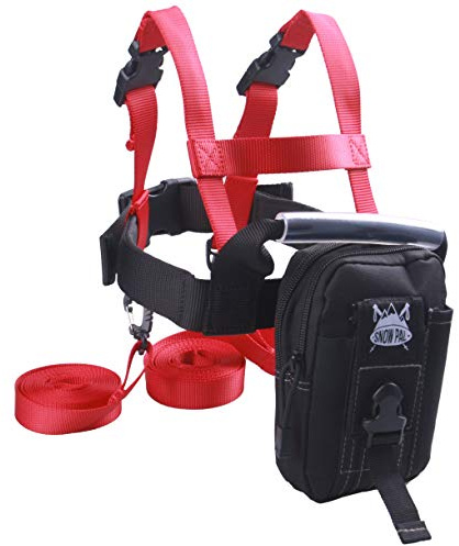 GSM Brands Ski Trainer Harness with Leash for Teaching Kids Skiing Safely