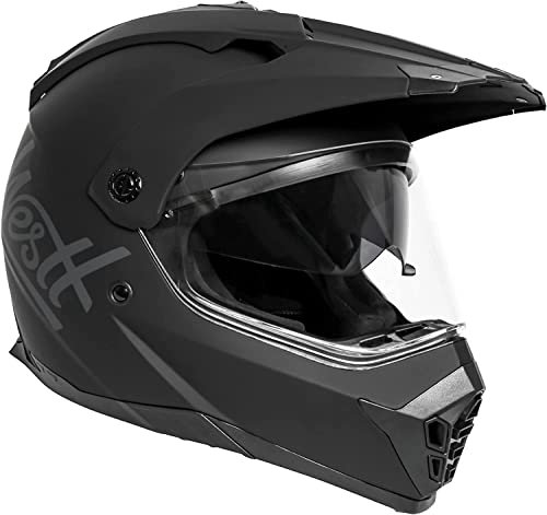 Westt Motocross Helm Crosshelm MTB Motorradhelm Integralhelm Helm Motorrad Enduro Quad Helm mit Visier und Sonnenblende für Erwachsene ECE 22.06 Zertifiziert