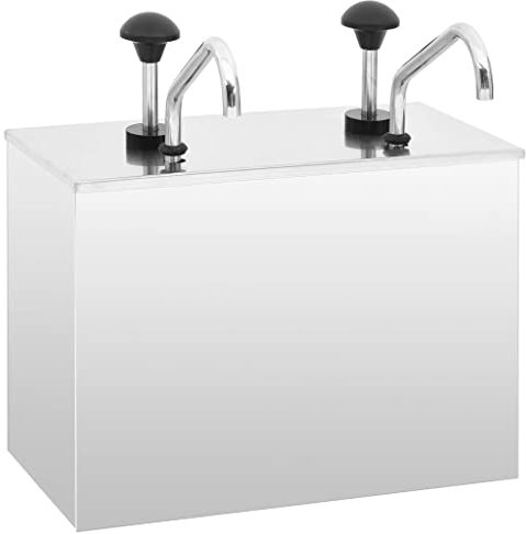 vidaXL Saucenspender Edelstahl 2 x 3,5 l