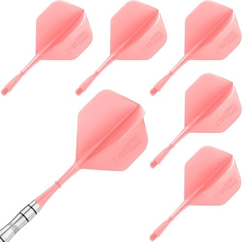 CyeeLife Dart Schäfte und Flights aus einem Stück 6 Stabile,Dartpfeile Zubehör 2BA CF01