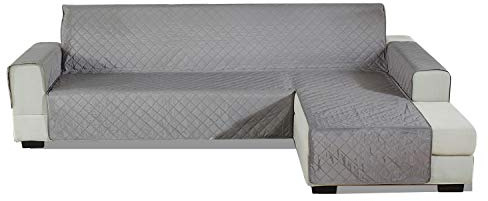 PETCUTE Sofabezug L Form gesteppter Sofabezug Sofaschutz ecksofa wasserdichte sofahusse ecksofa Chaiselongue rechts 240x270cm