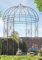 Dekoleidenschaft Metall-Pavillon „Romance“ im Antik-Stil, 2x3 m, Vintage Gartendeko, Retro Außen-Dekoration, Gartenpavillon, Rosenpavillon, Pergola, Rankpavillon