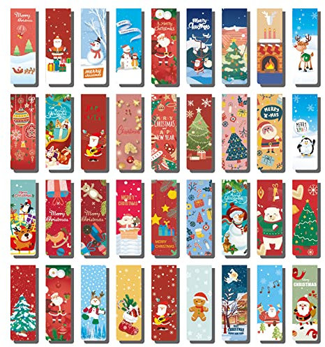 36 Stück Magnetische Lesezeichen,Weihnachten Magnetische Seitenclips,Magnetische Lesezeichen Leseminis,Magnetische Seiten,Markierungen Positive,Magnetic Bookmarks für Schüler Lehrer Lesen Schule