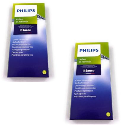 Conjunto de 12 Pastillas Desengrasantes para Cafeteras Espresso Compatible con Saeco Philips | Sabor Puro y Protección Duradera - CA6704/10