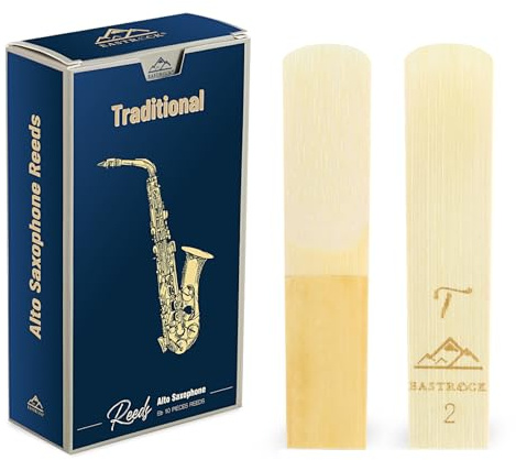 EASTROCK Traditionelle Altsaxophon-Blätter für Saxophon Stärke 2,0-10 Stück | Geeignet für Erwachsene, Anfänger und Saxophonisten,Jedes Altsaxophon-Blatt wird einzeln verpackt geliefert