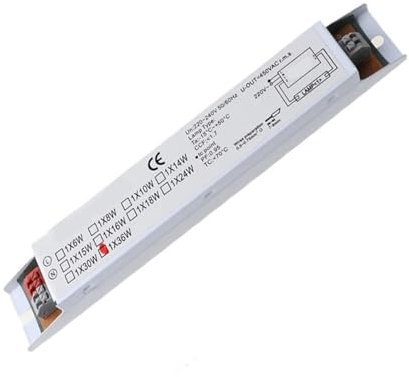 HASGTFM Alimentatore elettronico Compatto T8 da 36 W. 1 Lampada. Luci da scrivania a Tubo ad Avvio istantaneo. Reattori Fluorescenti