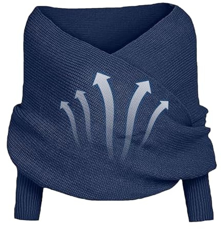 Schal mit Ärmeln für Damen,Schal mit Ärmeln | Gestrickter Kabelwickel - Bequemer Schal mit Ärmeln für Damen, Strickschal mit Ärmeln für Damen