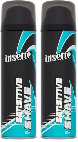 Insette Sensitive Shave Shaving Foam 250ml (Pack of 2)