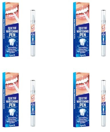 Zähne Aufhellen, Bleaching Zähne, Zahnaufhellung Stift, Teeth Whitening Pen, Zahnbleaching Gel, Zahnaufhellung Bleaching, Zahn Weissmacher, Zahn Bleaching Aufhellung, Zahnweiss Stift, 3ml (4Pc)