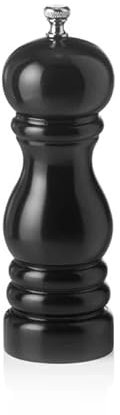 Macinapepe in ceramica, colore nero, per spezie, accessorio da cucina, aiuto per la cucina a buffet, macinaspezie in legno di gomma ceramica pepper mill Moulin à poivre