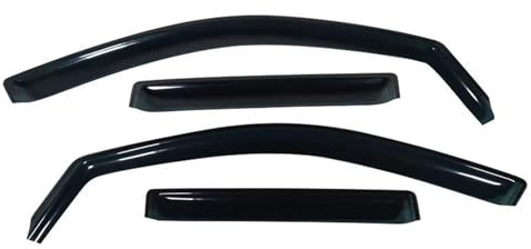 FTNANDYF Kfz-Heckscheiben Windabweiser Für VW Für Tiguan 2012 2013 2014 2015 2016 Auto Wetterschild Wetterschild Seitenfensterabweiser Seitenscheiben-Windabweiser