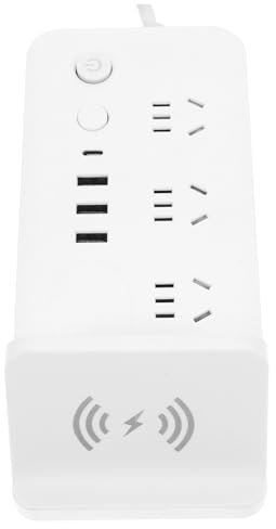 Presa Intelligente Ricarica Wireless e 3 Porte USB per Casa