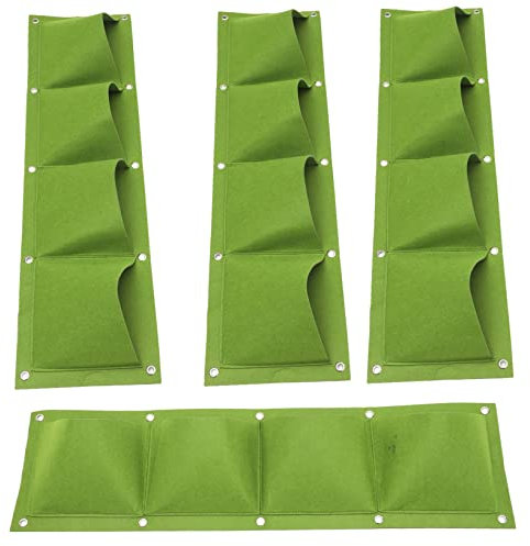 Abaodam 4pezzi Per Coltivazione Piante Appendibile Riutilizzabile Esterne Giardinaggio Sacchetto Fioriera Struttura Drenaggio Umidità Temperatura Ossigeno