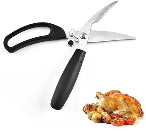 Prettiee Kitchen scissors stainless steel multi-function scissors chicken bone fish scissors