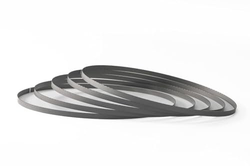 Bosch GCB 18V-63 Lot de 5 rubans de scie à ruban en bi-métal, 733 x 13 x 0,5 mm, 10/14 dents par pouce, pour scie à ruban sans fil