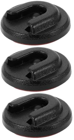 Anneome 3 Stücke Cb Funkmikrofonhalter Rundem Knopf Langlebiger Mikrofonhalter für Auto und Motorrad Sicherer Mikrofonhaken für Cb Funkgeräte und Drahtlose Handmikrofone