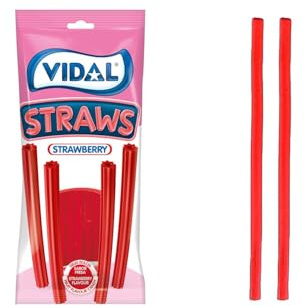 Vidal Golosinas – Lanzas Fresa 14 × 90 g | Gominolas sabor fresa | Pack fiesta, cumpleaños y candy-bar