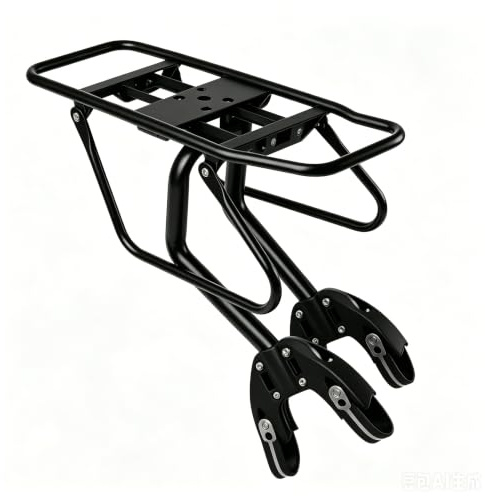 Harilla Porte-Bagages arrière Universel avec Fermeture Rapide, Taille Unique, Noir, Convient pour VTT, vélo de Gravier et vélo de Tourisme, Porte-vélo Stable pour la Zone arrière