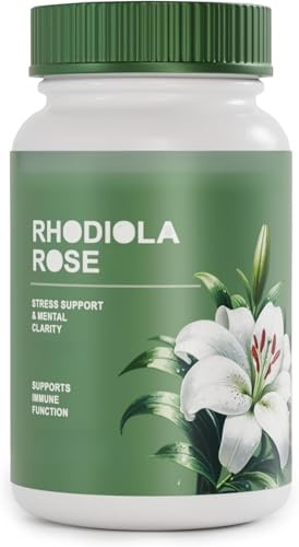 Rhodiola rosea, supporta il sollievo dallo stress, la concentrazione mentale, il miglioramento dell'umore, integratore energetico, aumenta l'immunità, non OGM