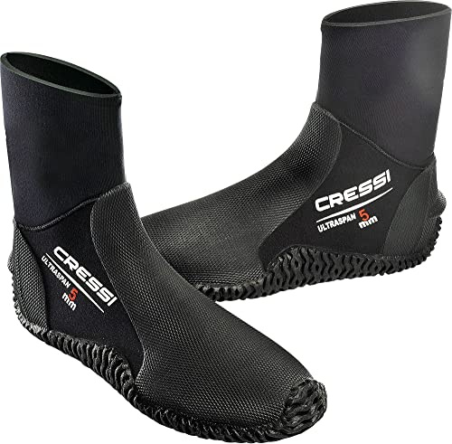 CRESSI Herren Tauch Fusslinge 100% Ultra Span Boots 5mm (no zip), schwarz