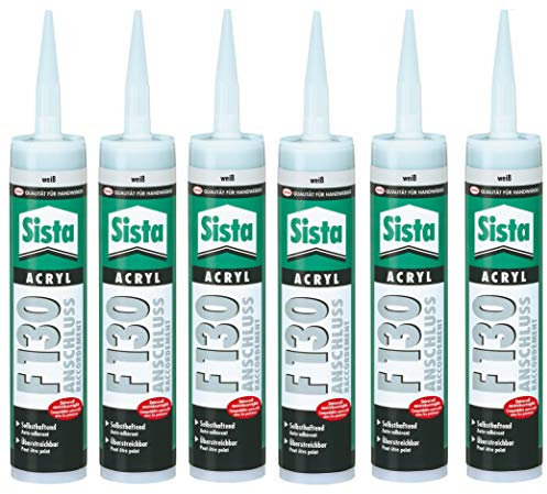 6er Pack: Henkel Sista Acryl-Fugendichter F130, 300ml Kartusche