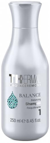 EMSIBETH THERMAL BALANCE Shampoo Riequilibrante 250 ml – Shampoo Termale Anti-Sebo e Antiforfora con Acqua Termale per Cute Grassa – Azione Lenitiva e Rinfrescante – Senza SLES
