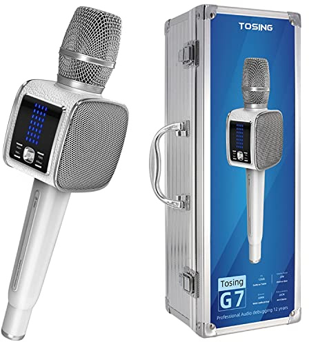 TOSING G7 Máquina Profesional de Karaoke para Adultos/Niños con Micrófono Karaoke,Altavoces Portátiles del Sistema de Megafonía Bluetooth, Tocadiscos al Aire Libre,Fiestas,Hogares,Automóviles,Iglesias