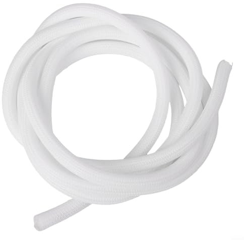 Guaina per cavi resistente da 3 metri con meccanismo di ritratto, resistente al fuoco e design (bianco)