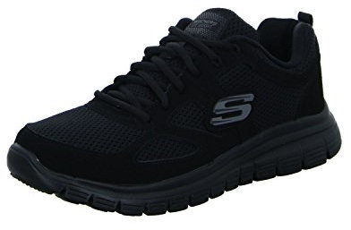 Skechers Burns- Agoura Uomo Scarpe da ginnastica, Black, 43 EU