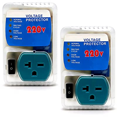 [ETL Listed] BSEED Surge Protector, Surge Protector Outlet for Home Appliances, Voltage Protector Suit for Refrigerator, TV, Computer and Freezer, Adjustable Voltage Regulator, 220V, 4400W, 2 Pac
