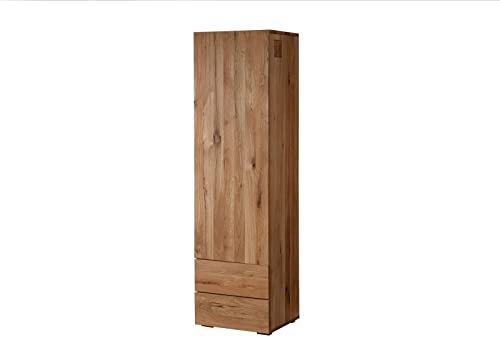 MASSIVMOEBEL24.DE Schrank Wild-/Zerreiche 50x43x180 Natur geölt Frankfurt #113