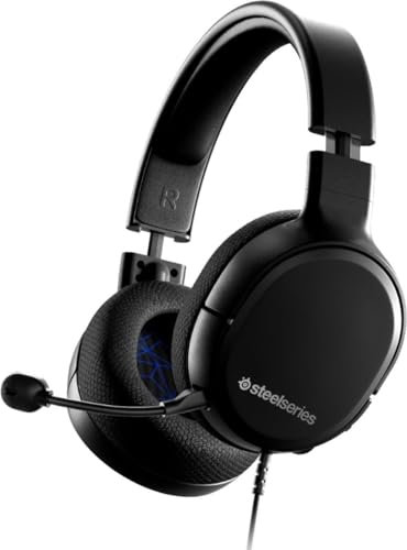 SteelSeries 61425 Arctis 1 - All-Platform Compatibility - For PS4, PS5, PC, Xbox, Nintendo Switch & Lite, Mobile - Detachable Clearcast Microphone (PlayStation), Black