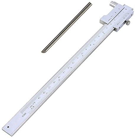 Fafeicy Calibro Croce Parallela 0-200 mm (0-7,87 pollici) Acciaio Inossidabile per Misurazione Precisa e Marcatura Chiara