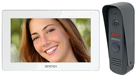 GBC HEYVIDEODOOR - KIT VIDEOCITOFONO 7 TOUCH WI-FI SMART 4 FILI APP ANDROID E IOS