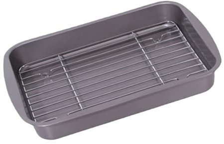 VINTORKY Handelsübliche Metall-bratpfanne Fisch-bratblech Abtropfgestell Ofenblech