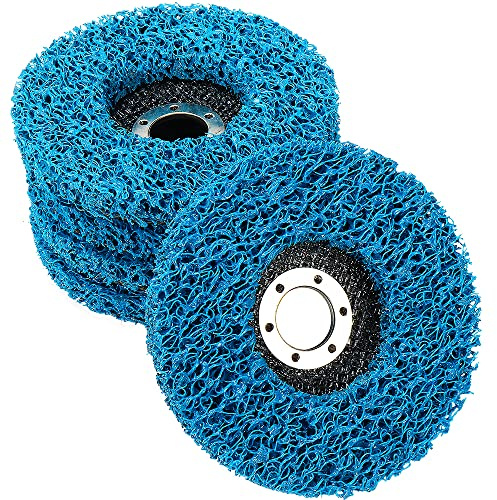 SZTVECFW 5 Pack 115mm Stripping Wheel Poly Strip Discs for 4.5inch Angle Grinder | Removal Paint, Oxidation and Rust | Fiberglass Metal Coating and Welds Easy Cleaning Grinding Remover Wheel(115mm)